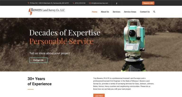 Bowers Land Survey Bowers Land Survey