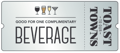 Toast to our Towns Beverage ticket
