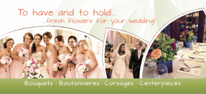 Fresh flowers for your wedding!